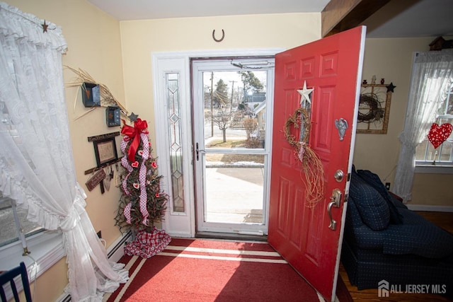 view of foyer entrance