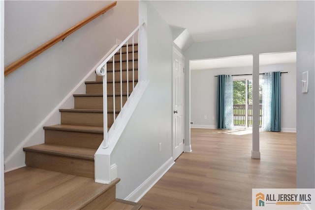 416 Wallace St Unit 416, Edison, NJ 08817 - stairs featuring wood finished floors and baseboards