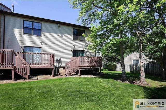 416 Wallace St Unit 416, Edison, NJ 08817 - rear view of property featuring a deck and stairs