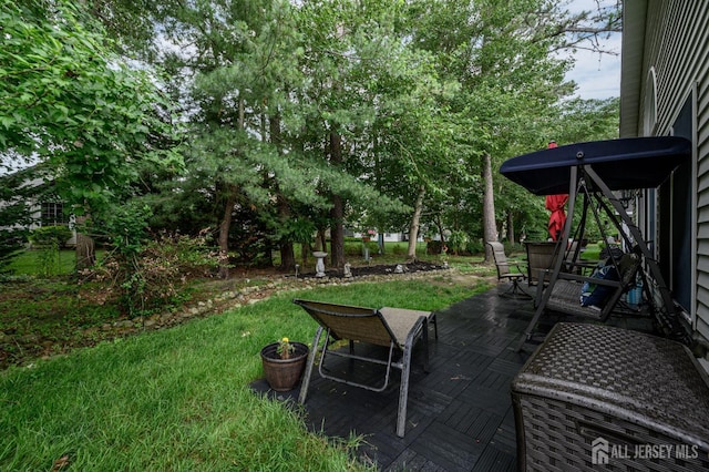 1617 Sweetbay Dr, Toms River, NJ 08755 - view of green lawn with a patio area and outdoor dining space
