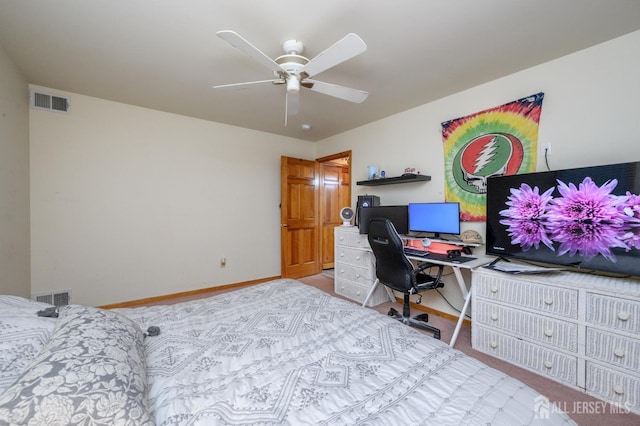 1617 Sweetbay Dr, Toms River, NJ 08755 - bedroom featuring carpet and a ceiling fan