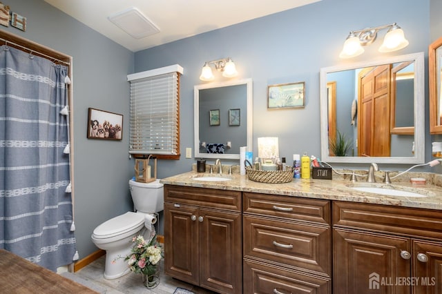 1617 Sweetbay Dr, Toms River, NJ 08755 - bathroom featuring double vanity and toilet