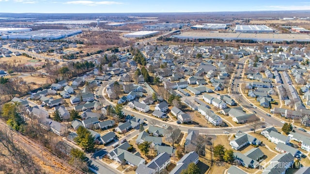 bird's eye view featuring a residential view