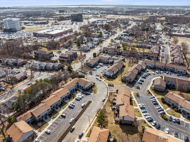 aerial overview of property's location