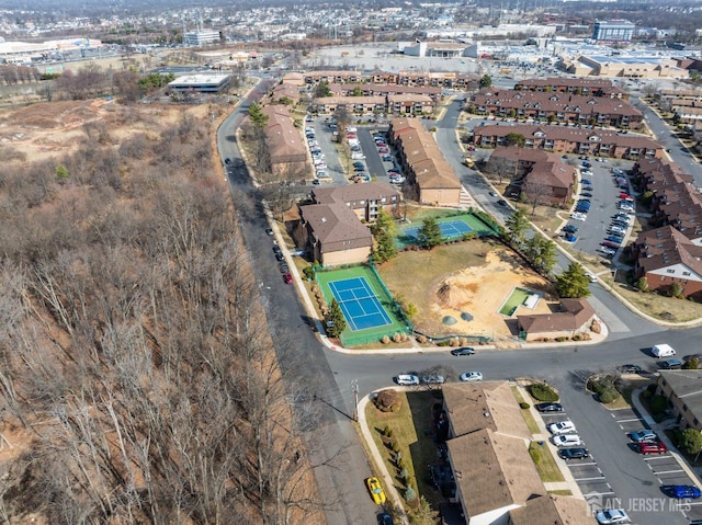 aerial view of property and surrounding area
