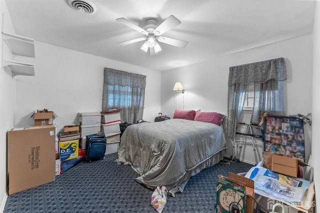 25 Turner Ave, Edison, NJ 08820 - bedroom with carpet floors, multiple windows, and a ceiling fan