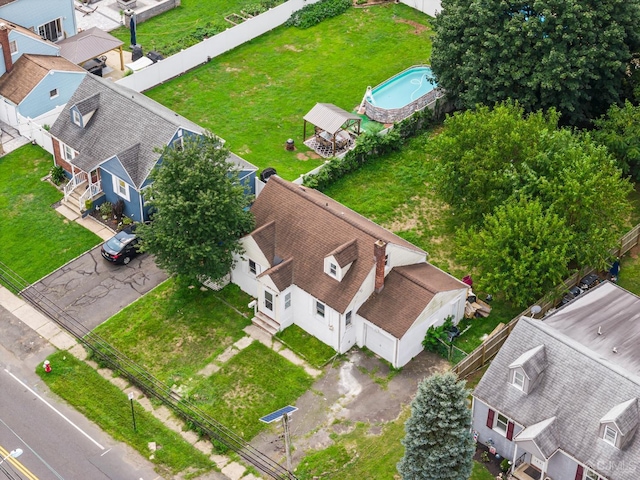 birds eye view of property featuring a residential view