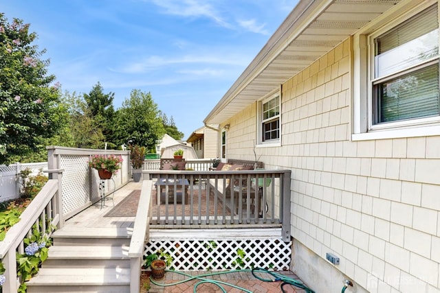 131 Hazelwood Ave, Metuchen, NJ 08840 - view of wooden deck