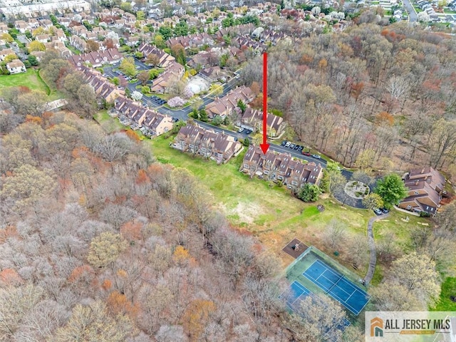 aerial overview of property's location