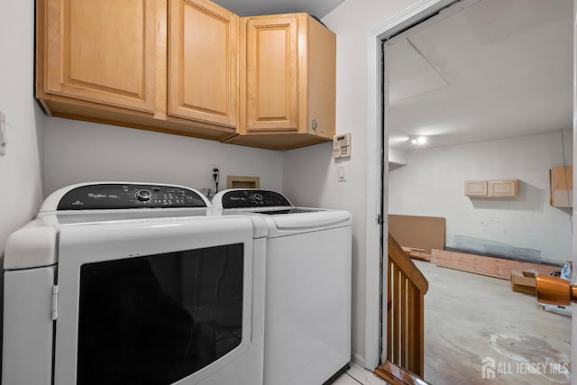 26 Jaime Ct, Old Bridge, NJ 08857 - laundry room featuring washer and clothes dryer and cabinet space