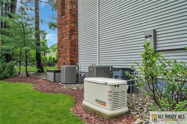 5 Leighton Dr, East Brunswick, NJ 08816 - exterior view of a power unit and a cooling unit