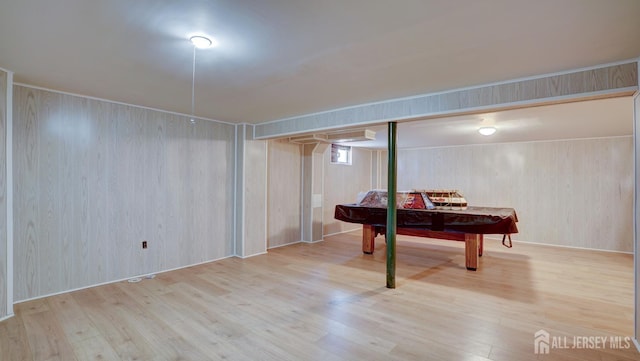 230 Raritan St, South Amboy, NJ 08879 - below grade area with wood finished floors