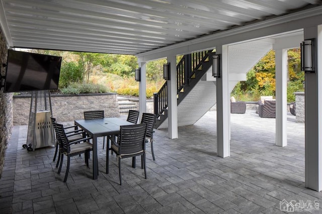 view of patio / terrace with an outdoor hangout area