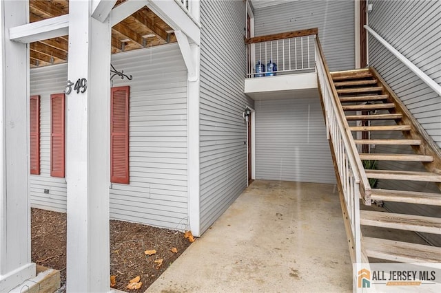 view of home's exterior with french doors