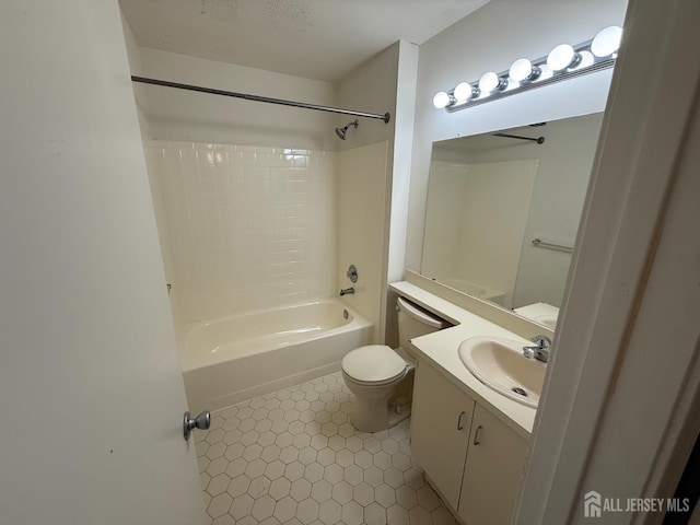 425 Northam Dr, North Brunswick, NJ 08902 - full bathroom with vanity, bathtub / shower combination, and tile patterned floors