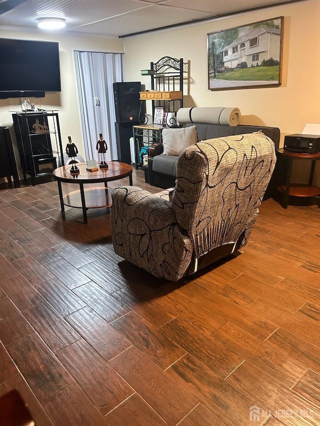 741 Bound Brook Rd, Dunellen, NJ 08812 - living area with wood-type flooring