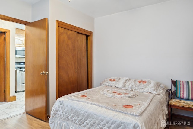 113 Coleman St, Middlesex, NJ 08846 - bedroom featuring a closet and light wood finished floors