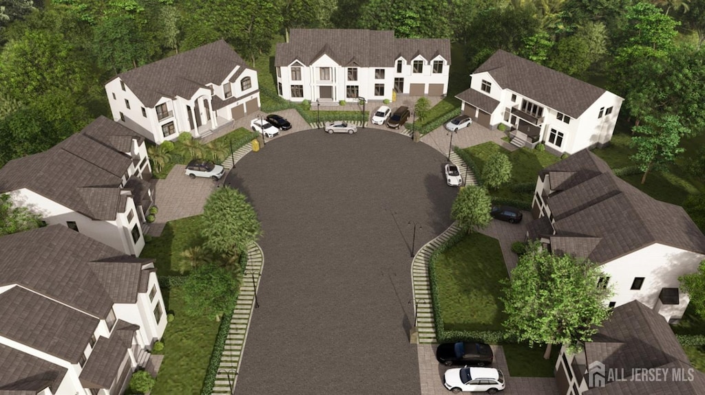 bird's eye view featuring a residential view