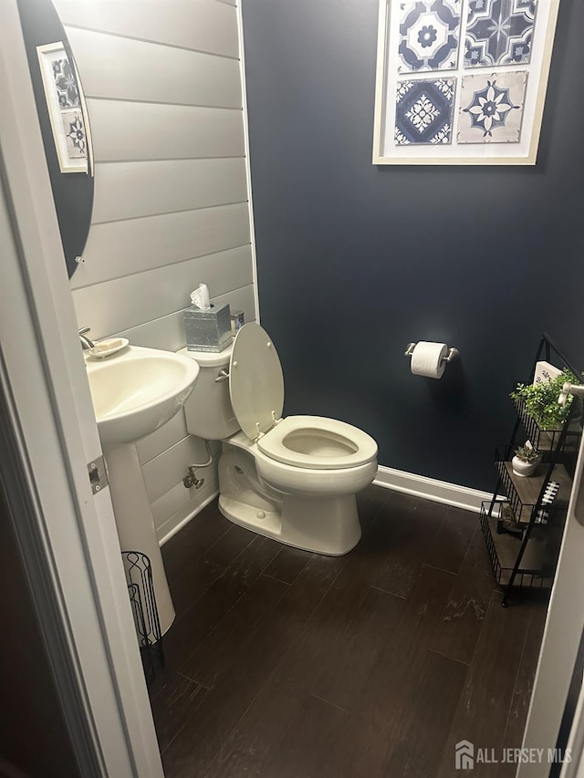138 N Grabowski Dr Unit 1490, Sayreville, NJ 08859 - half bathroom with toilet and wood finished floors