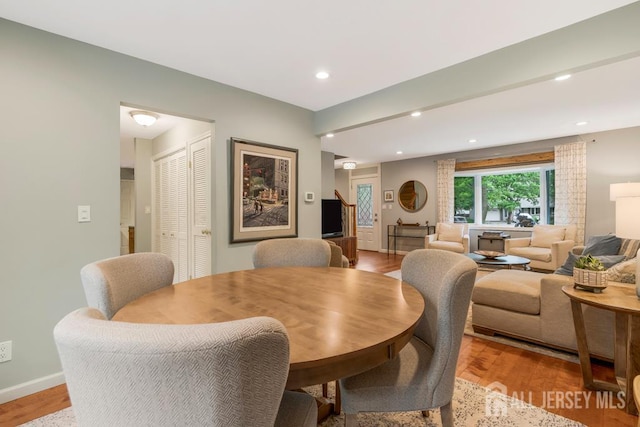 16 Russet Rd, South Brunswick, NJ 08824 - dining room featuring light wood-style flooring and recessed lighting