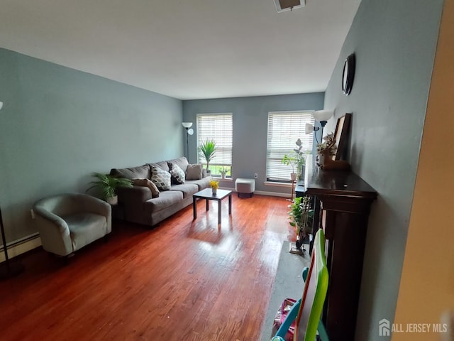 323 Gill Ln Unit 12Q, Iselin, NJ 08830 - living area featuring wood finished floors and baseboards