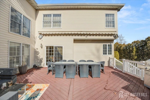6 Lexington Ct, Monroe, NJ 08831 - wooden terrace with outdoor dining space