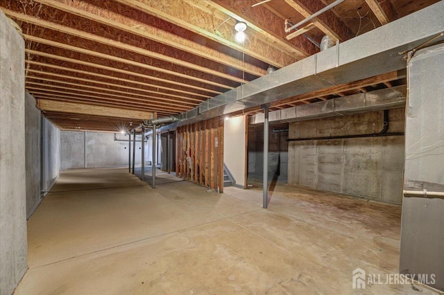 6 Lexington Ct, Monroe, NJ 08831 - unfinished below grade area featuring stairs