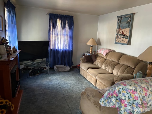 88 Lowell St Unit B, Carteret, NJ 07008 - living area featuring carpet flooring and healthy amount of natural light