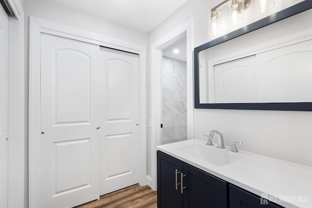 187 Newport Rd Unit A, Monroe, NJ 08831 - bathroom with wood finished floors and vanity