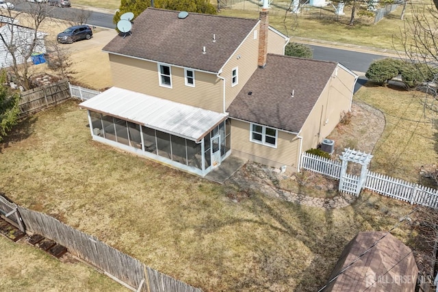 birds eye view of property