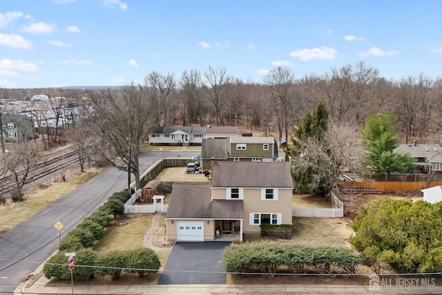 birds eye view of property featuring a residential view