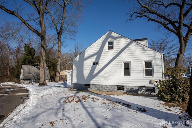 35 Red Bank Rd, Spotswood, NJ 08884 - view of snowy exterior