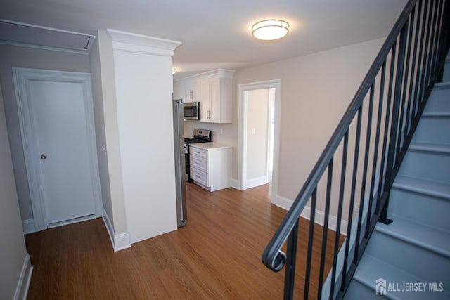 35 Red Bank Rd, Spotswood, NJ 08884 - hall featuring wood finished floors and baseboards