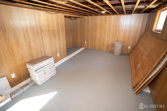 35 Red Bank Rd, Spotswood, NJ 08884 - basement featuring wood walls