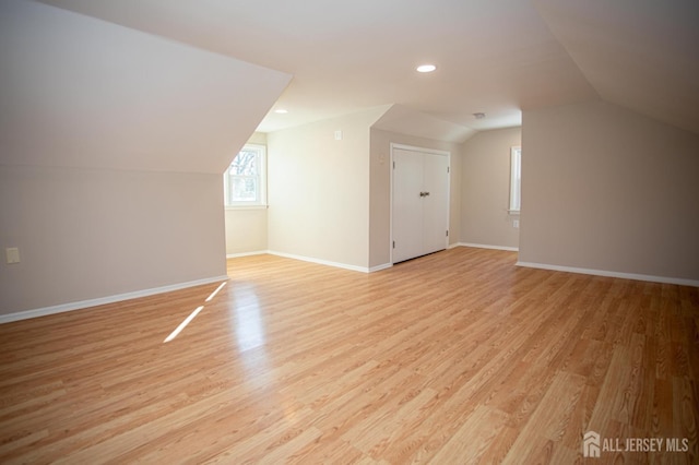 35 Red Bank Rd, Spotswood, NJ 08884 - bonus room featuring lofted ceiling, light wood-style floors, and plenty of natural light