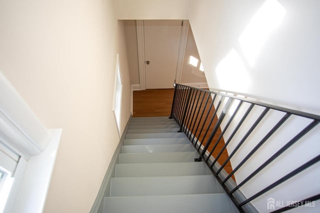 35 Red Bank Rd, Spotswood, NJ 08884 - staircase featuring wood finished floors