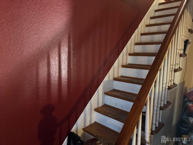 view of stairway