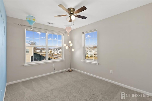 905 Chalmers Ln, Monroe, NJ 08831 - carpeted empty room featuring baseboards and ceiling fan