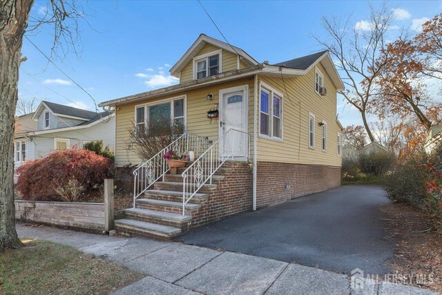 view of bungalow-style home