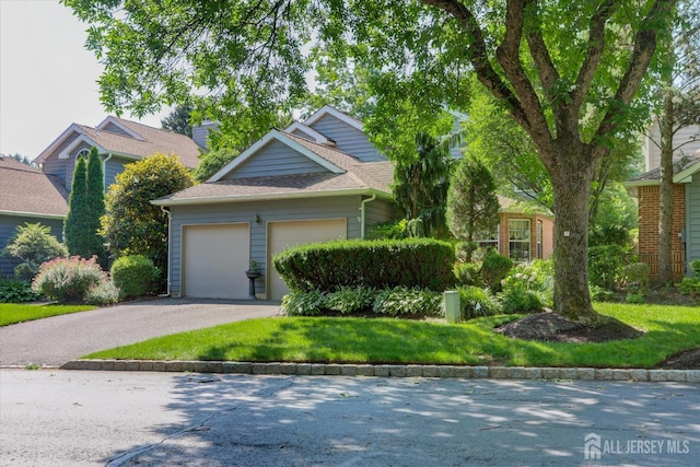 97 Fairway Blvd, Monroe, NJ 08831 - obstructed view of property with a garage, asphalt driveway, and roof with shingles