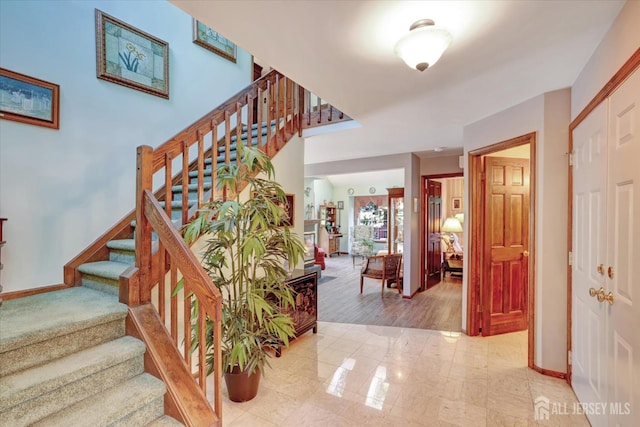 97 Fairway Blvd, Monroe, NJ 08831 - foyer with stairway and baseboards