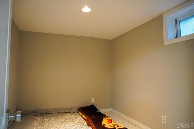 66 Willow Ave, Iselin, NJ 08830 - interior space featuring light tile patterned flooring, recessed lighting, and baseboards