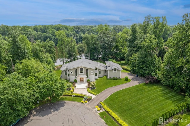 27 Mare Haven Ct, North Brunswick, NJ 08902 - view from above of property featuring a heavily wooded area