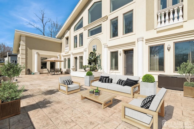 27 Mare Haven Ct, North Brunswick, NJ 08902 - view of patio with outdoor lounge area