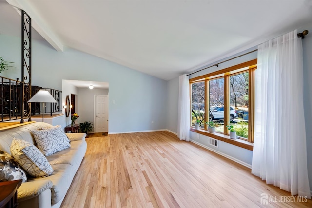 53 Rath Ln, East Brunswick, NJ 08816 - living area with lofted ceiling and wood finished floors