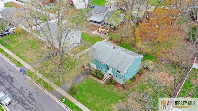 bird's eye view featuring a residential view