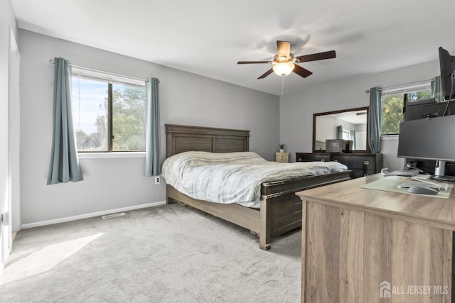 3 Mendon Ct, Howell, NJ 07731 - carpeted bedroom featuring ceiling fan and baseboards
