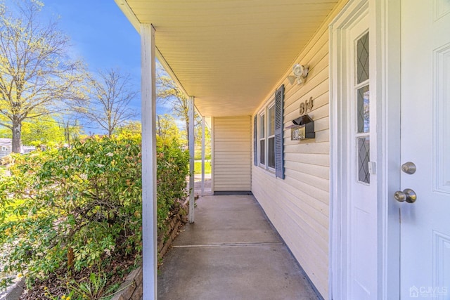 view of patio / terrace featuring covered porch