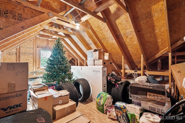 view of attic
