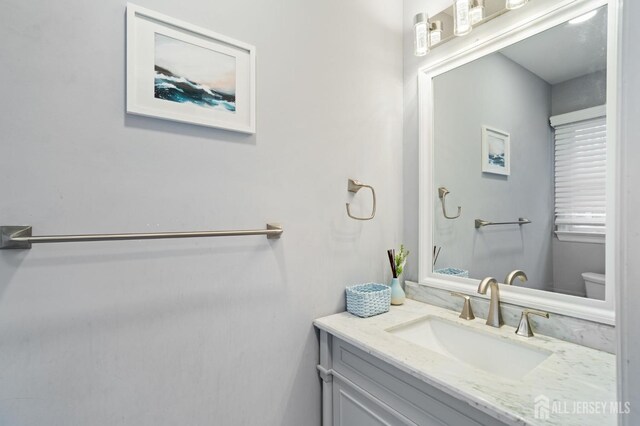 18 Back Bone Hill Rd, Millstone, NJ 08510 - bathroom with vanity and toilet